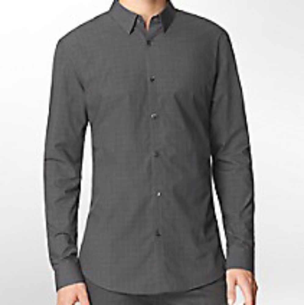 Calvin Klein Men Tonal Mini Check Slim Fit Shirt